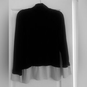 Turtle neck sweater with mock shirt